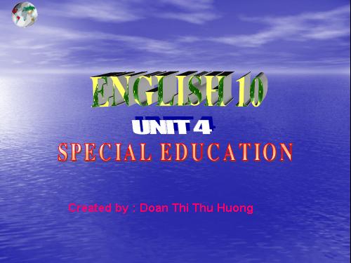 Unit 4. Special education