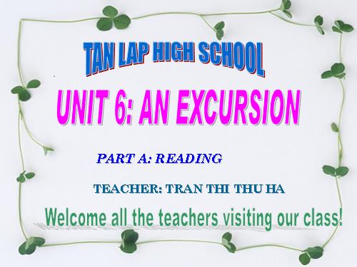 Unit 6. An excursion