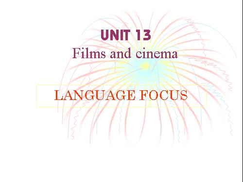 Unit 13. Films and cinema