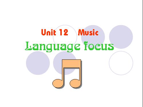 Unit 12. Music