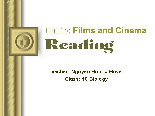 Unit 13. Films and cinema