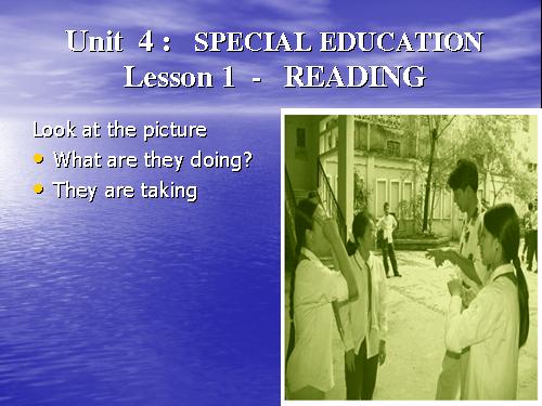 Unit 4. Special education