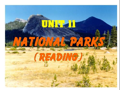 Unit 11. National parks