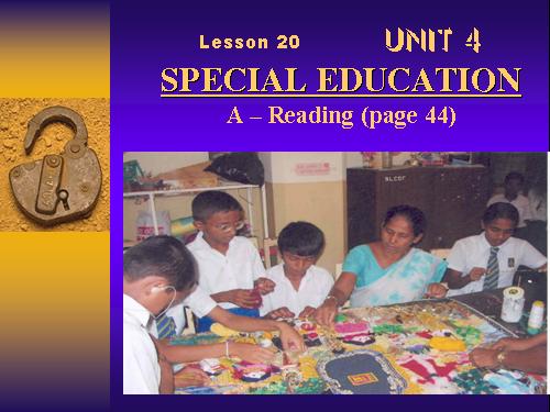 Unit 4. Special education