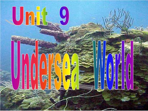 Unit 9. Undersea world