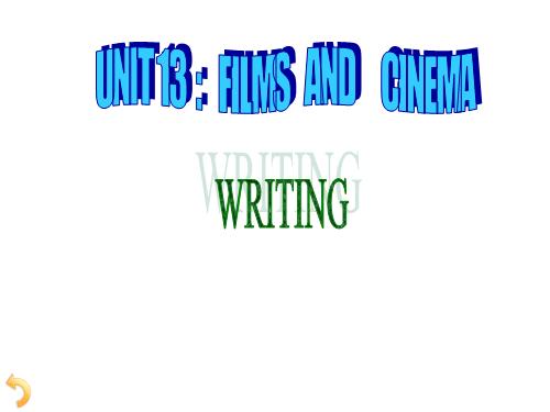 Unit 13. Films and cinema