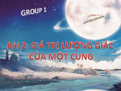 Chương VI. §1. Cung và góc lượng giác