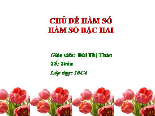 Chương II. §3. Hàm số bậc hai