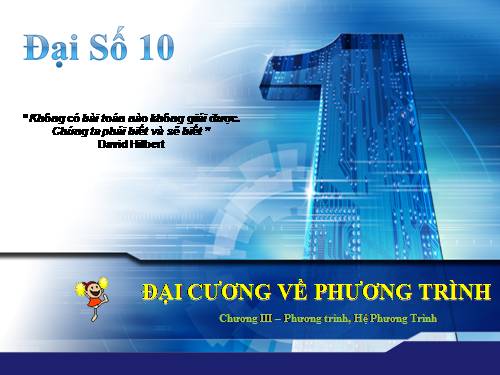 Ôn tập Chương III. Phương trình. Hệ phương trình