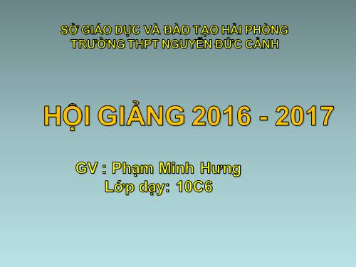 Chương III. §2. Phương trình quy về phương trình bậc nhất, bậc hai