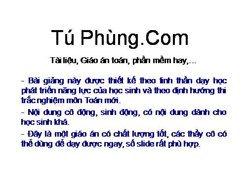 Chương III. §1. Đại cương về phương trình