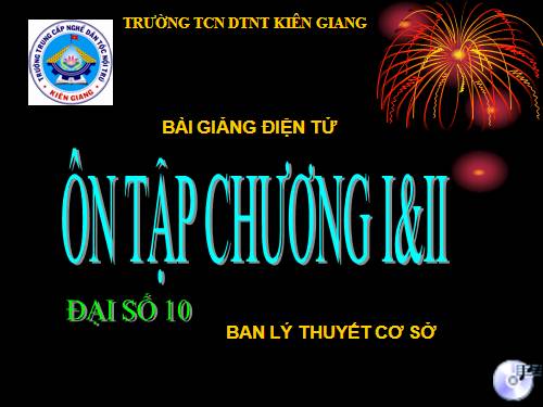 Ôn tập Chương II. Hàm số bậc nhất và bậc hai