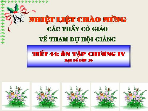 Ôn tập Chương IV. Bất đẳng thức. Bất phương trình