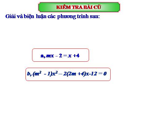 Chương III. §2. Phương trình quy về phương trình bậc nhất, bậc hai