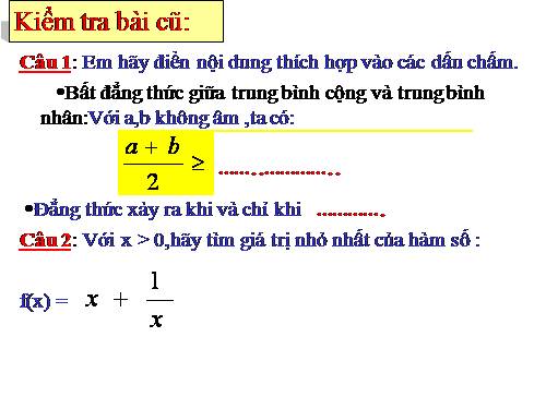 Ôn tập Chương IV. Bất đẳng thức. Bất phương trình