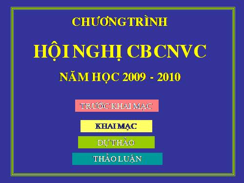 KẾ HOẠCH NĂM HỌC