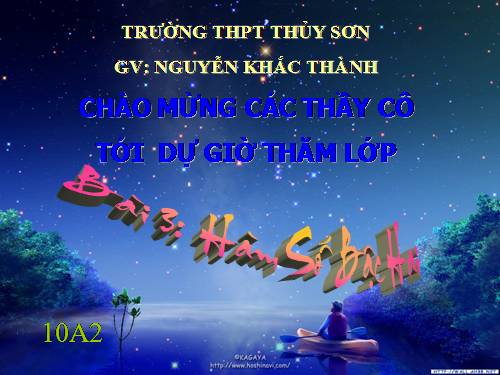 Chương II. §3. Hàm số bậc hai