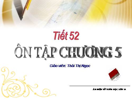 Ôn tập Chương V. Thống kê