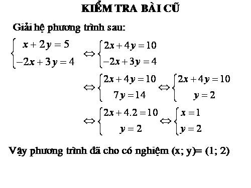 Chương III. §3. Phương trình và hệ phương trình bậc nhất nhiều ẩn