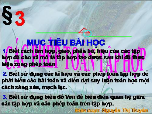 Chương I. §3. Các phép toán tập hợp