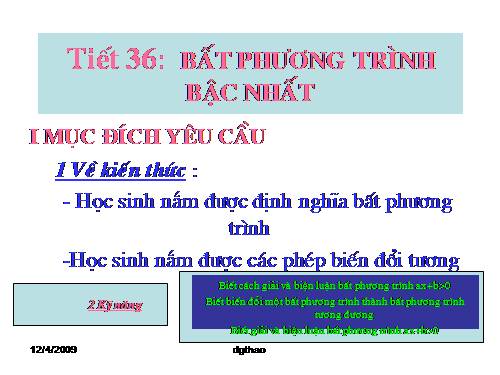 Chương IV. §4. Bất phương trình bậc nhất hai ẩn