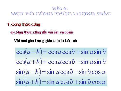 mot so cong thuc lg