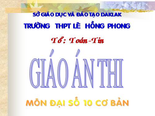 Chương IV. §2. Bất phương trình và hệ bất phương trình một ẩn