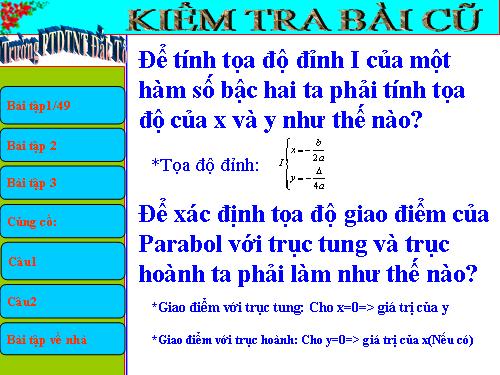 Các bài Luyện tập