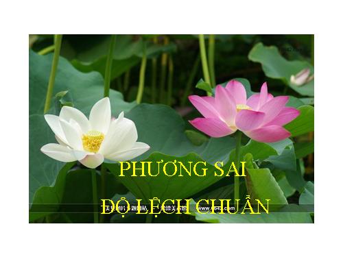 Chương V. §4. Phương sai và độ lệch chuẩn