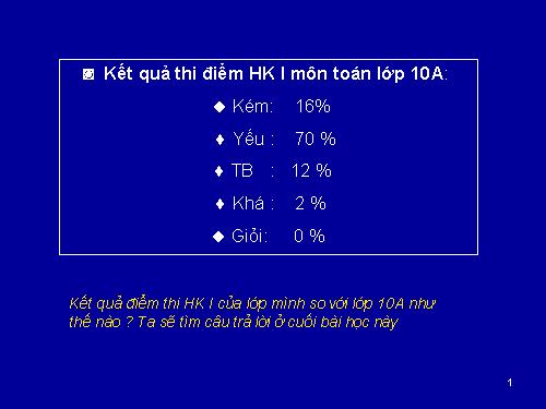 Chương V. §1. Bảng phân bố tần số và tần suất