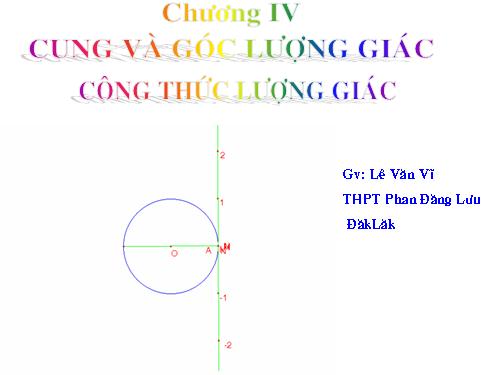 Chương VI. §1. Cung và góc lượng giác