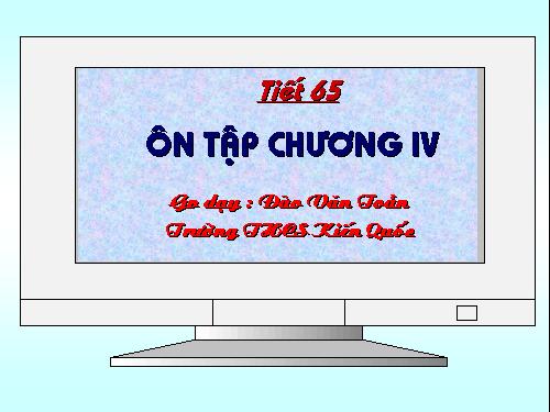 Ôn tập Chương IV. Bất đẳng thức. Bất phương trình