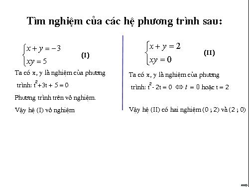 Hệ PT đối xứng