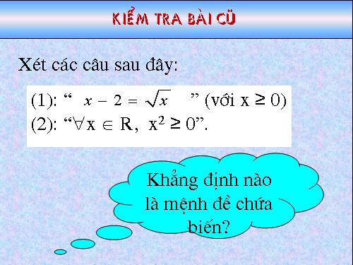 Chương III. §1. Đại cương về phương trình