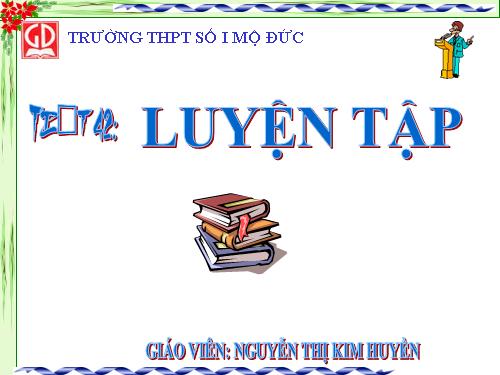 Các bài Luyện tập