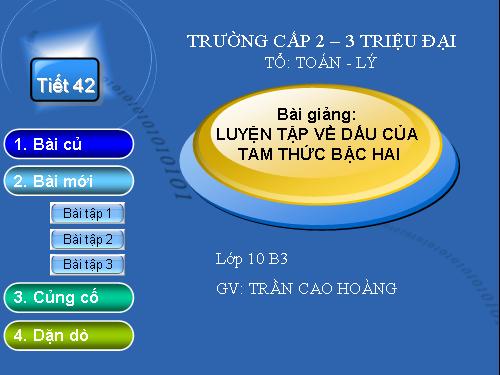 Các bài Luyện tập