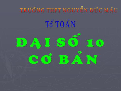 Chương I. §3. Các phép toán tập hợp