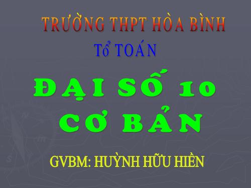 Chương I. §3. Các phép toán tập hợp