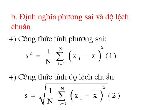 Chương V. §4. Phương sai và độ lệch chuẩn