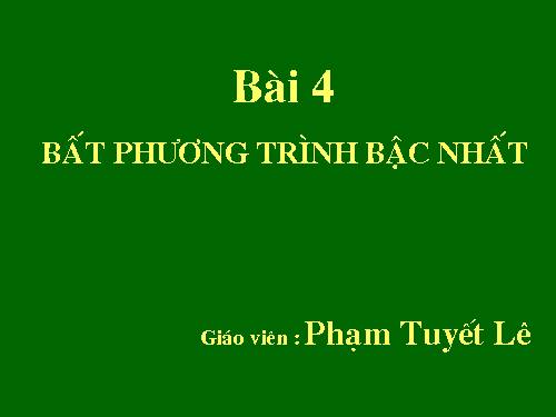 Chương IV. §4. Bất phương trình bậc nhất hai ẩn