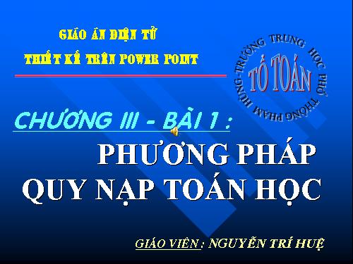 Phương pháp chứng minh quy nạp toán học