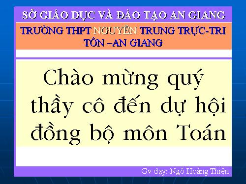 Chương IV. §5. Dấu của tam thức bậc hai