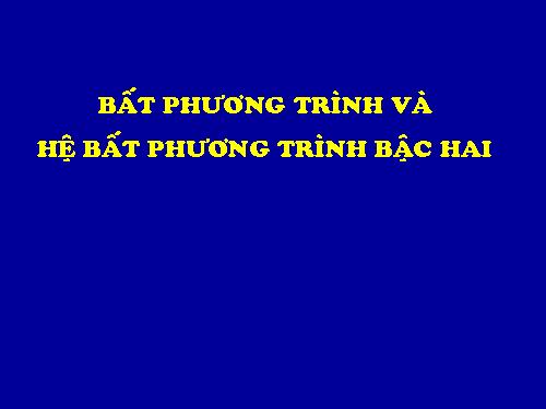 Ôn tập Chương IV. Bất đẳng thức. Bất phương trình