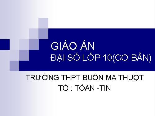 Chương I. §1. Mệnh đề