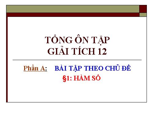 Chương II. §1. Hàm số