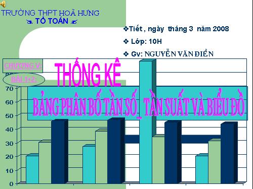 Chương V. §1. Bảng phân bố tần số và tần suất