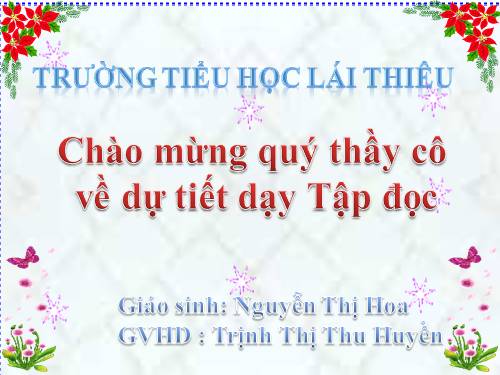 Tuần 1. Tặng cháu