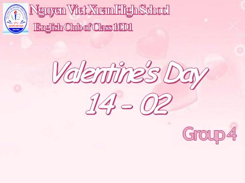 ENGLISH CLUB - TOPIC: VALENTINE'S DAY