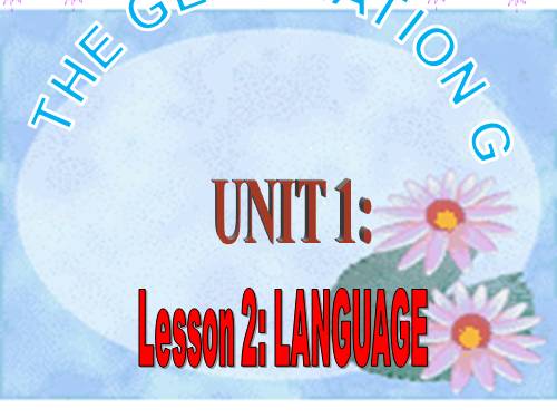 Unit 1. The generation gap. Lesson 2. Language