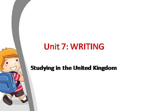 Unit 7. Further education. Lesson 6. Writing